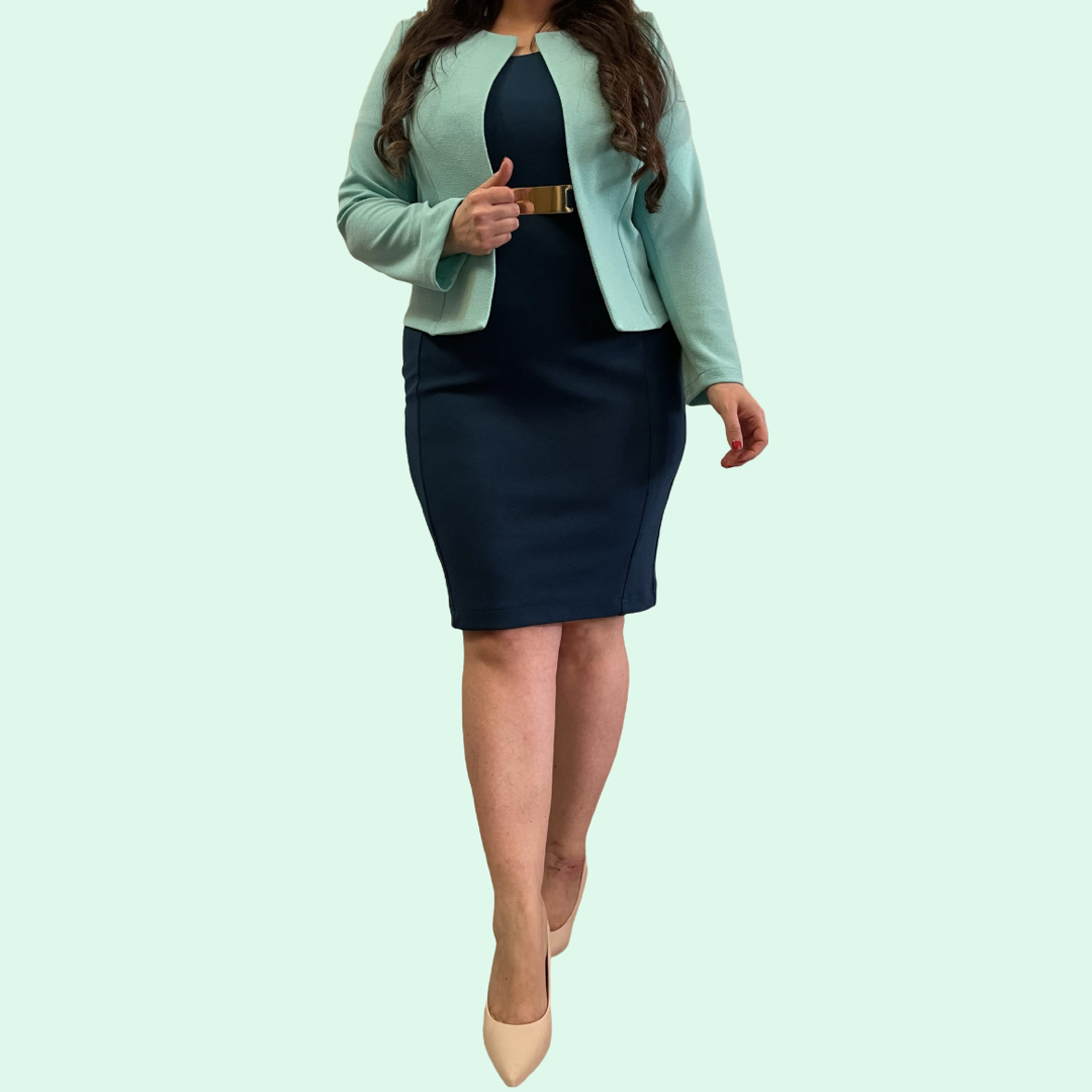 Outfit verde agua | verde petróleo