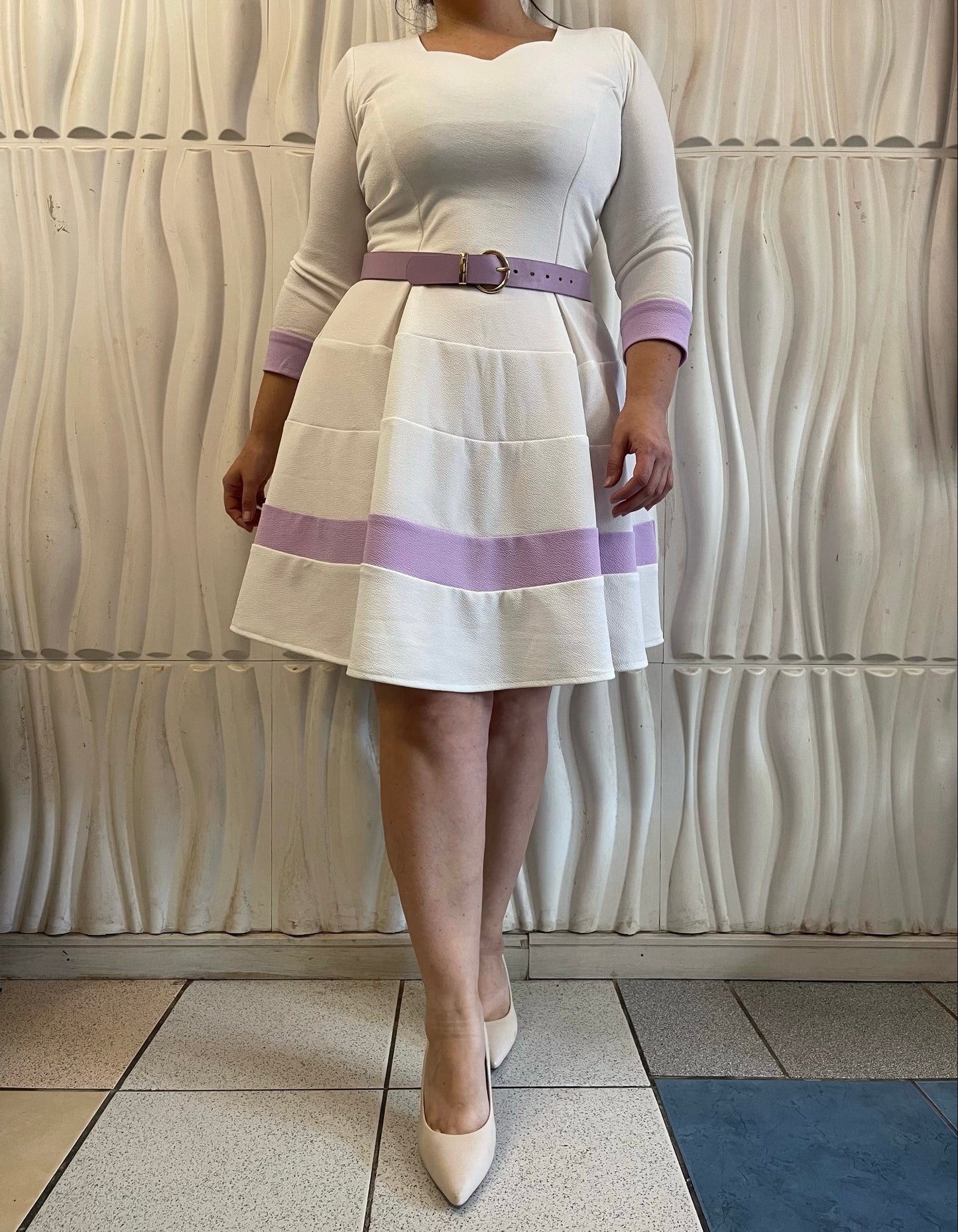 Conjunto Marinero Blanco | Lila