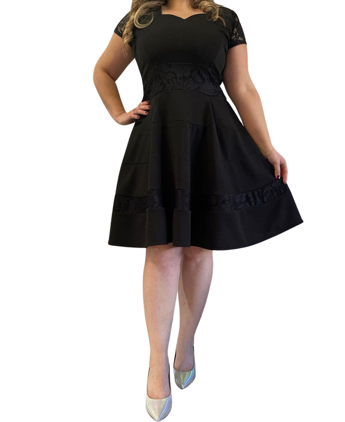 Conjunto Marinero encaje Negro