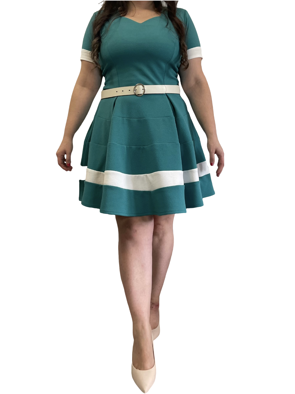 Conjunto Marinero turquesa + tapadito + cinturón