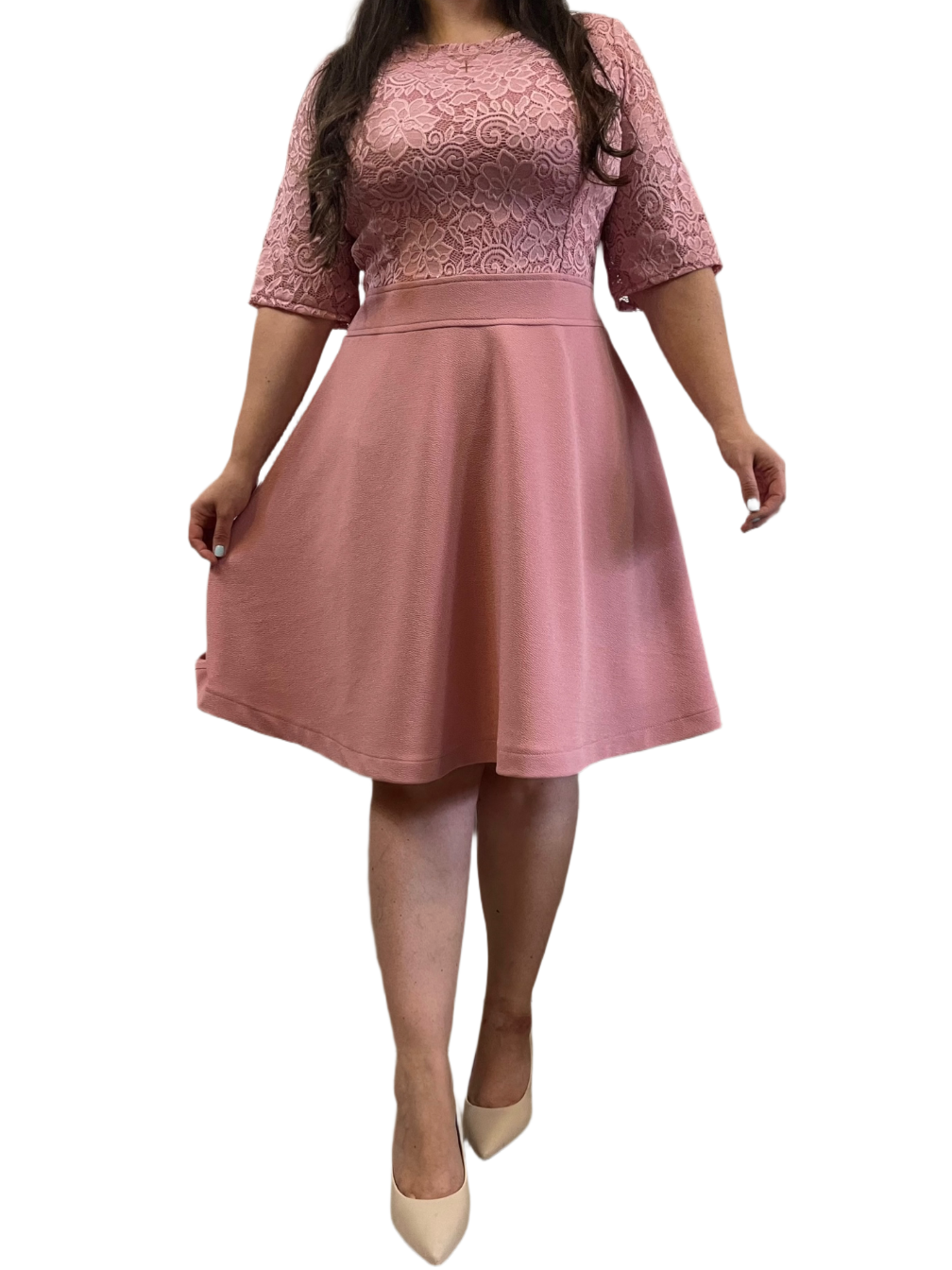 Conjunto Diseño Camell + tapado Adalet palo rosa
