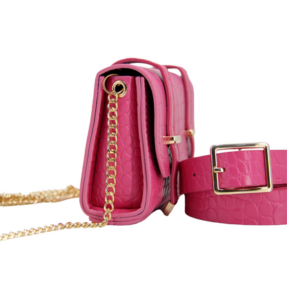 Cartera + cinturón pitón