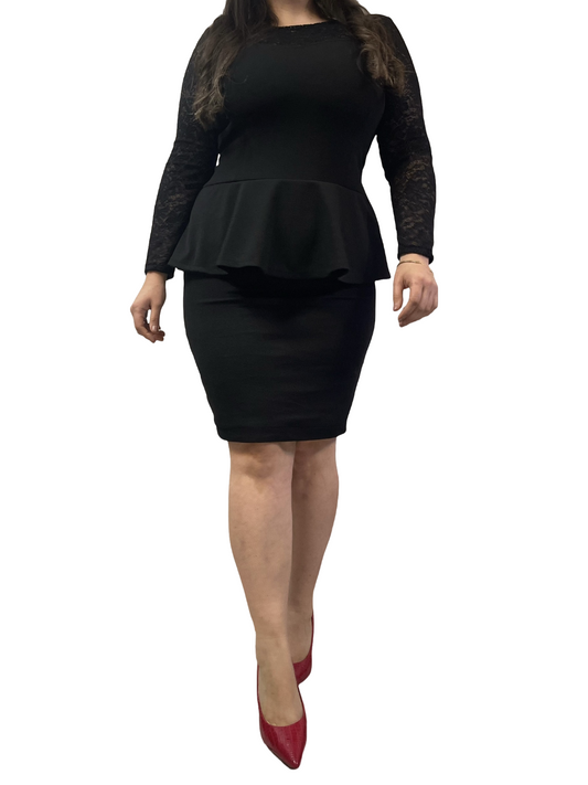 Vestido peplum Amira