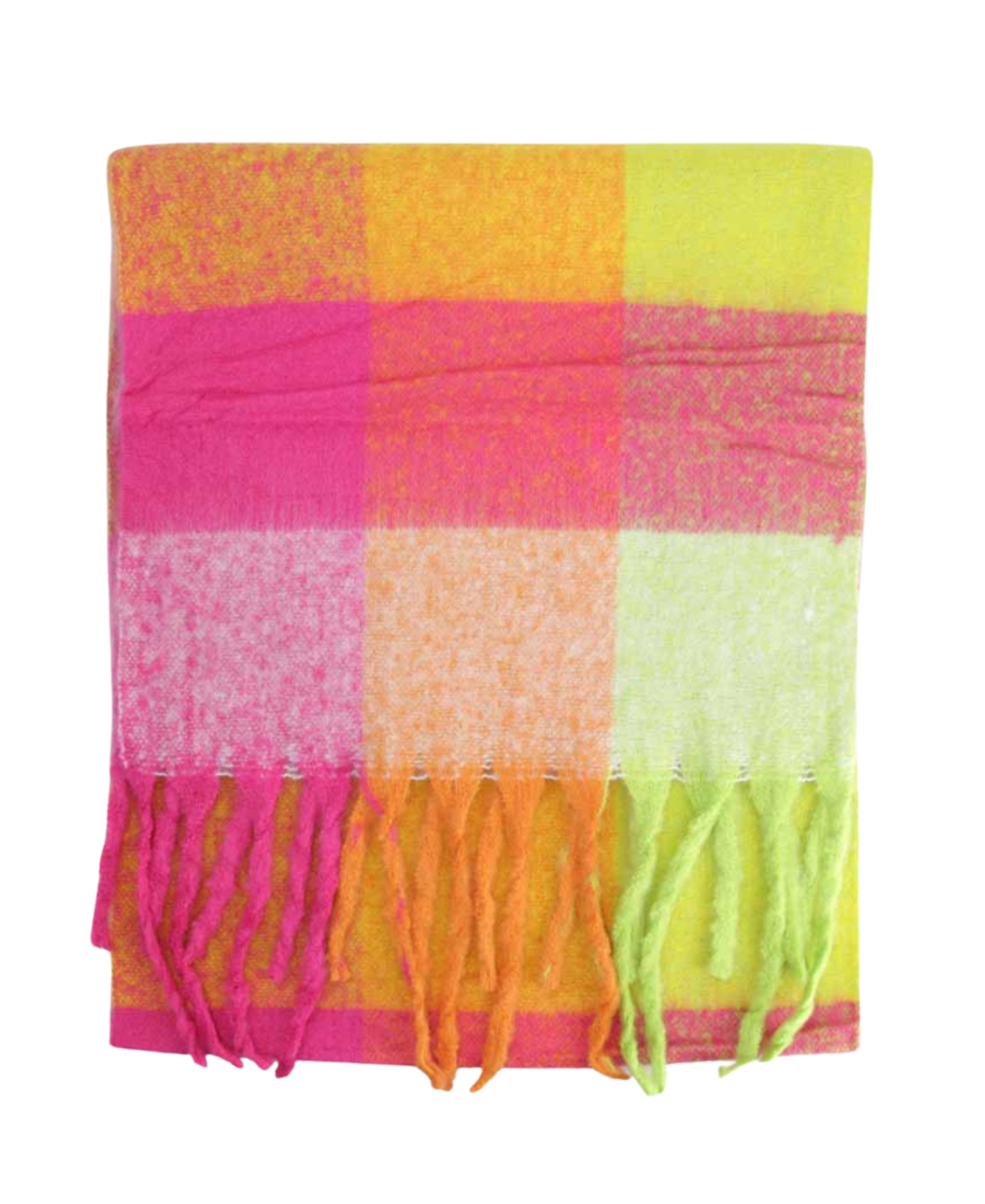 Bufandas Alpaca cuadros