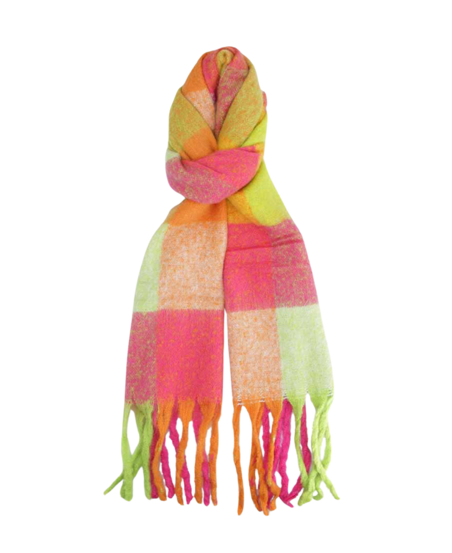 Bufandas Alpaca cuadros