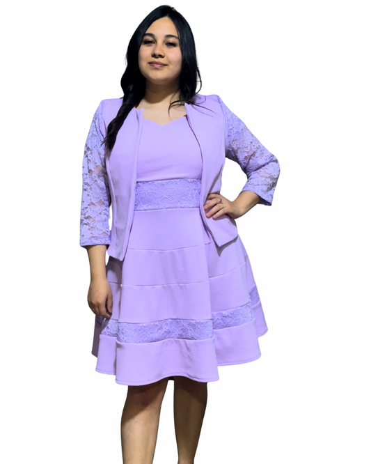 Conjunto Marinero encaje lila 💜