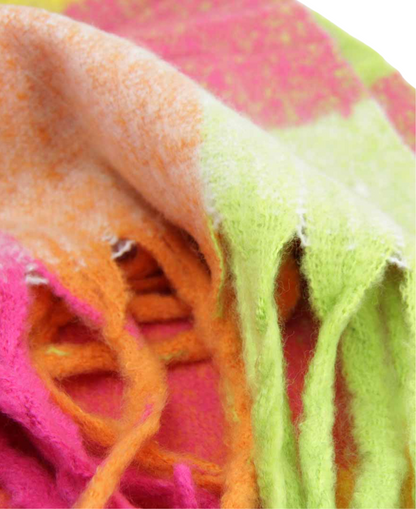 Bufandas Alpaca cuadros
