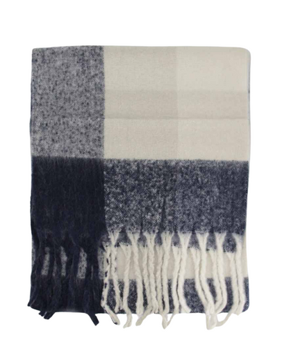 Bufandas Alpaca cuadros